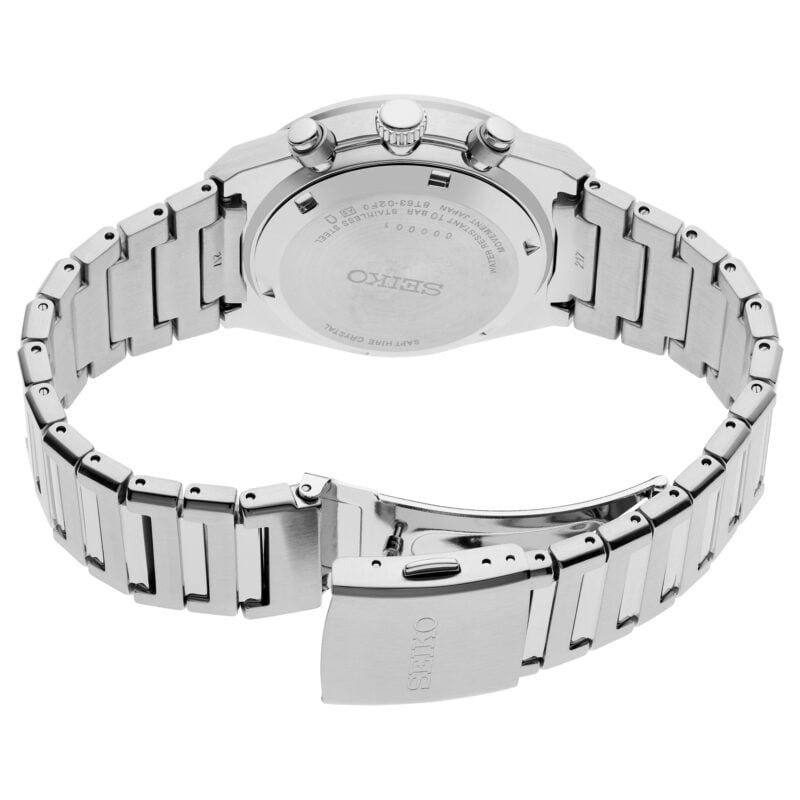 【美品】SEIKO Chronograph 100M クォーツ 腕時計 シルバー Men's Quartz Chronograph Watch with Grey Dial SSB455P1 | Seiko